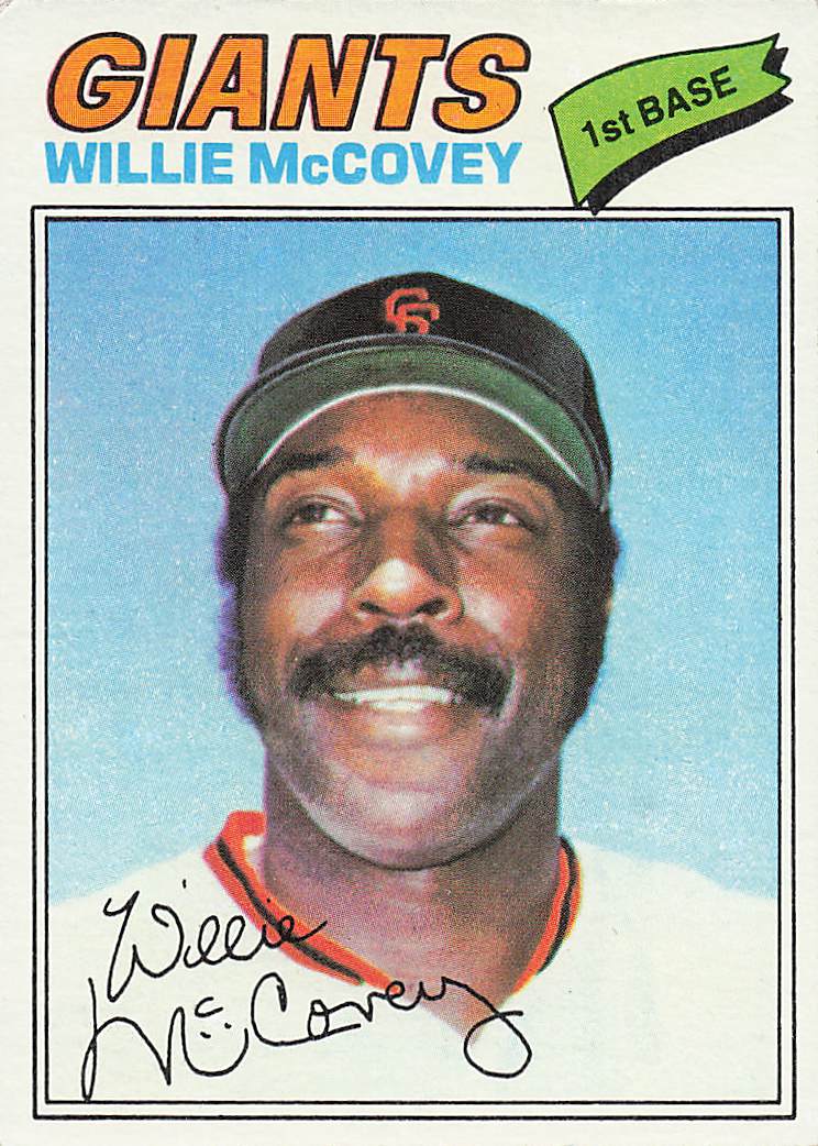 1977 Topps Baseball Willie McCovey #547