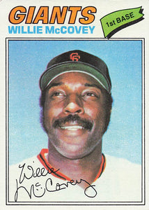 1977 Topps Baseball Willie McCovey #547