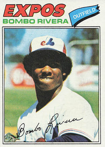 1977 Topps Baseball Bombo Rivera #178 Rookie