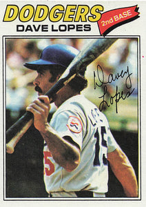 1977 O-Pee-Chee Baseball Dave Lopes #96