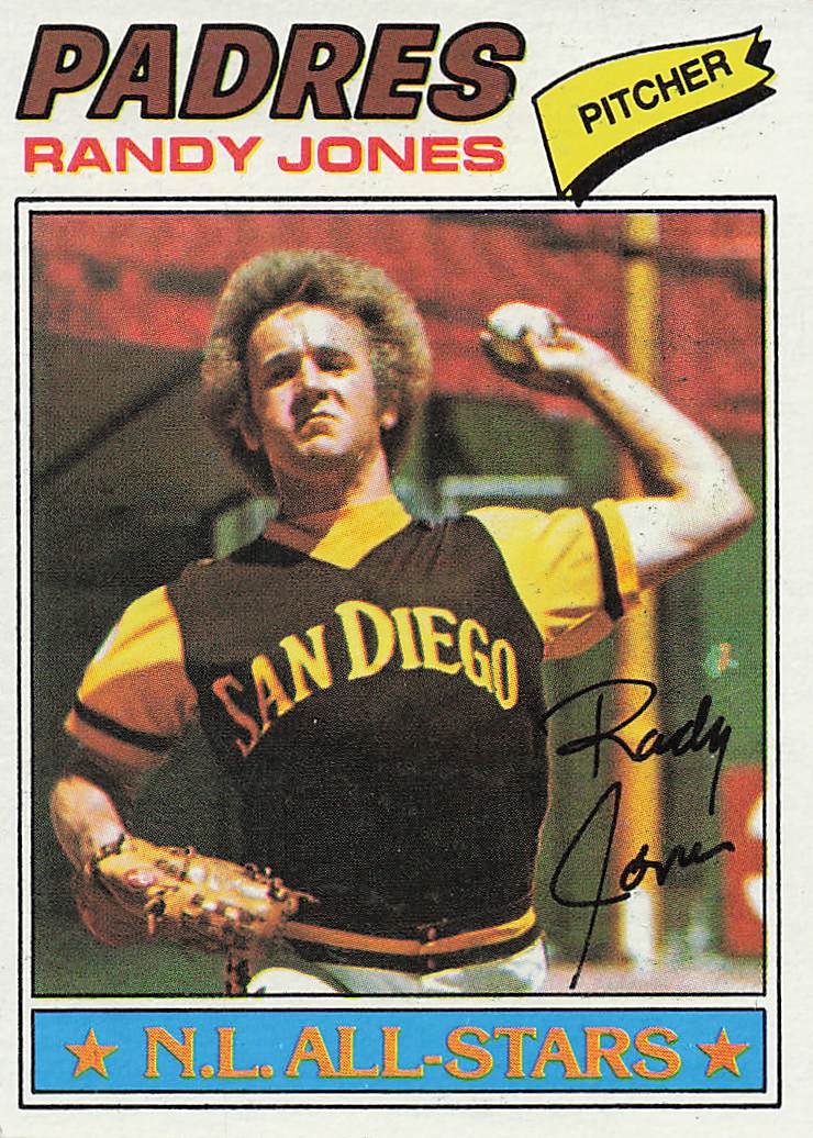 1977 Topps Baseball Randy Jones #550