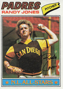 1977 Topps Baseball Randy Jones #550