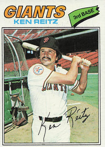 1977 Topps Baseball Ken Reitz #297