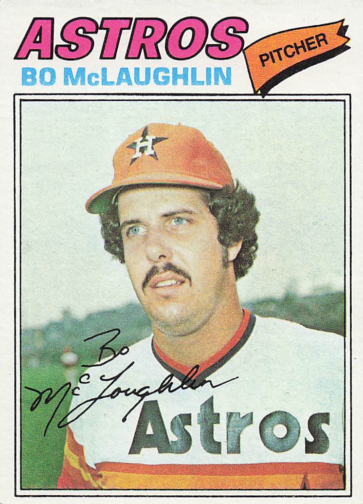 1977 Topps Baseball Bo McLaughlin #184 Rookie