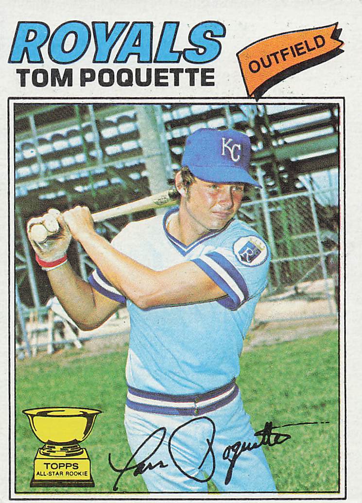 1977 Topps Baseball Tom Poquette #93