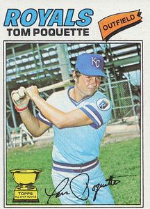 1977 Topps Baseball Tom Poquette #93