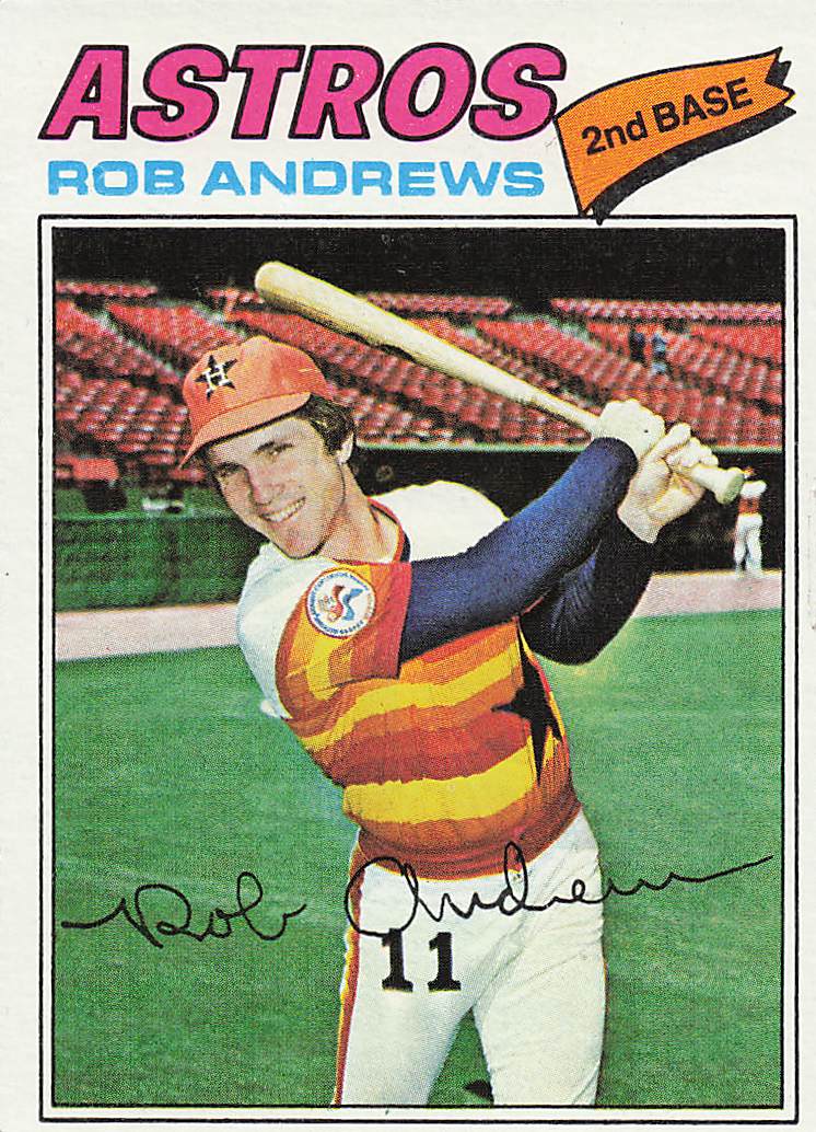 1977 Topps Baseball Rob Andrews #209