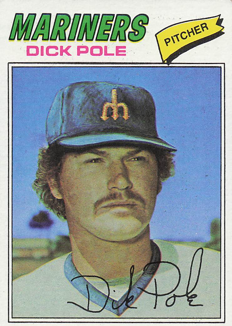 1977 Topps Baseball Dick Pole #187