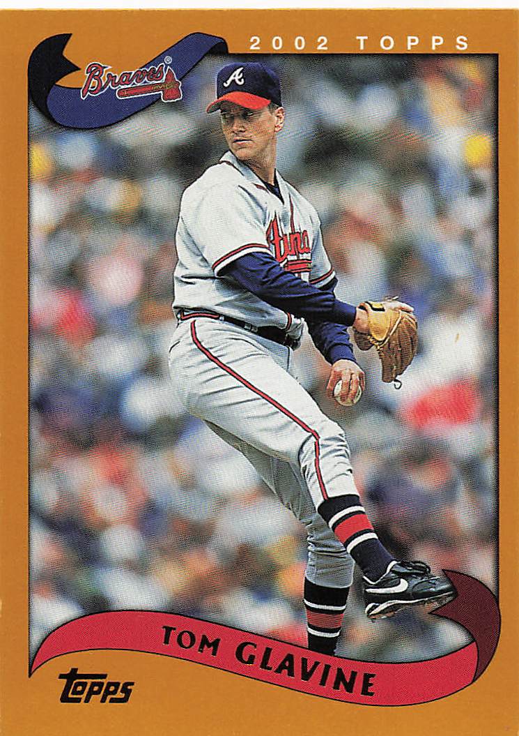 2002 Topps Baseball Tom Glavine #390