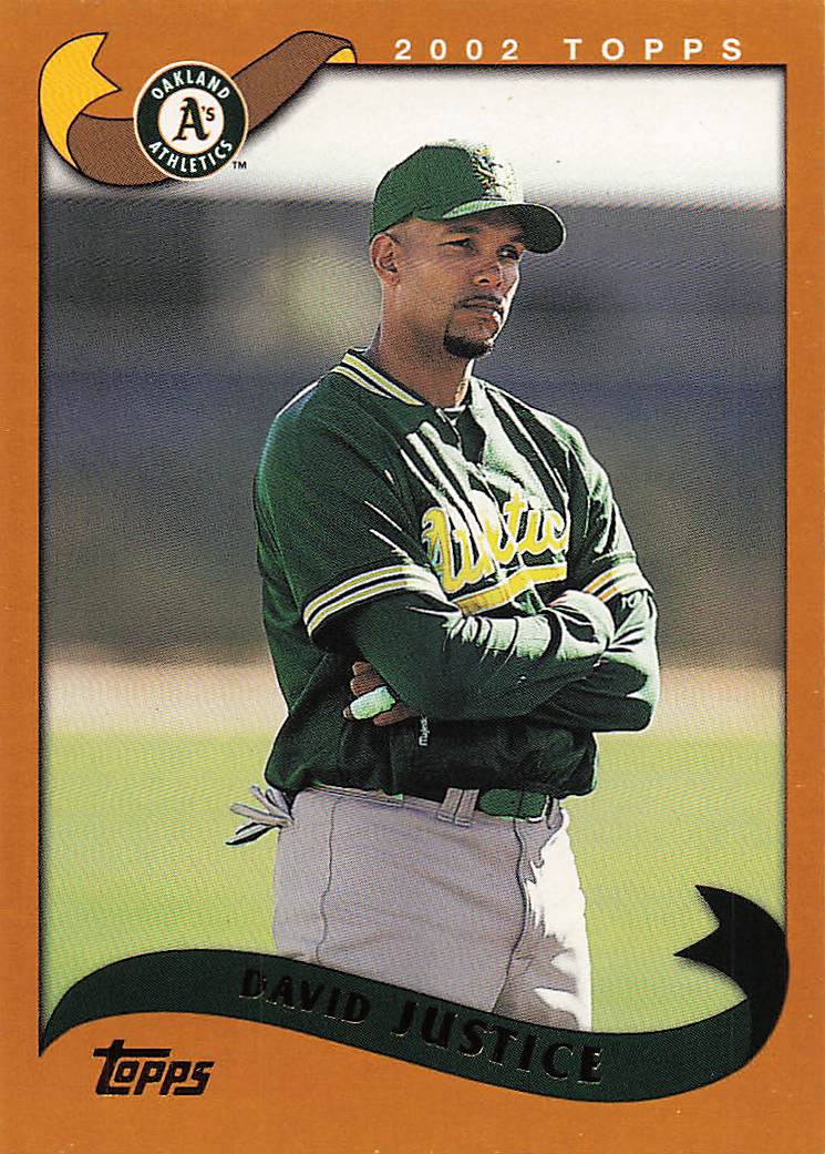 2002 Topps Baseball David Justice #404