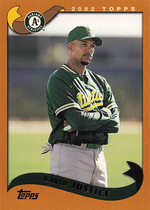 2002 Topps Baseball David Justice #404