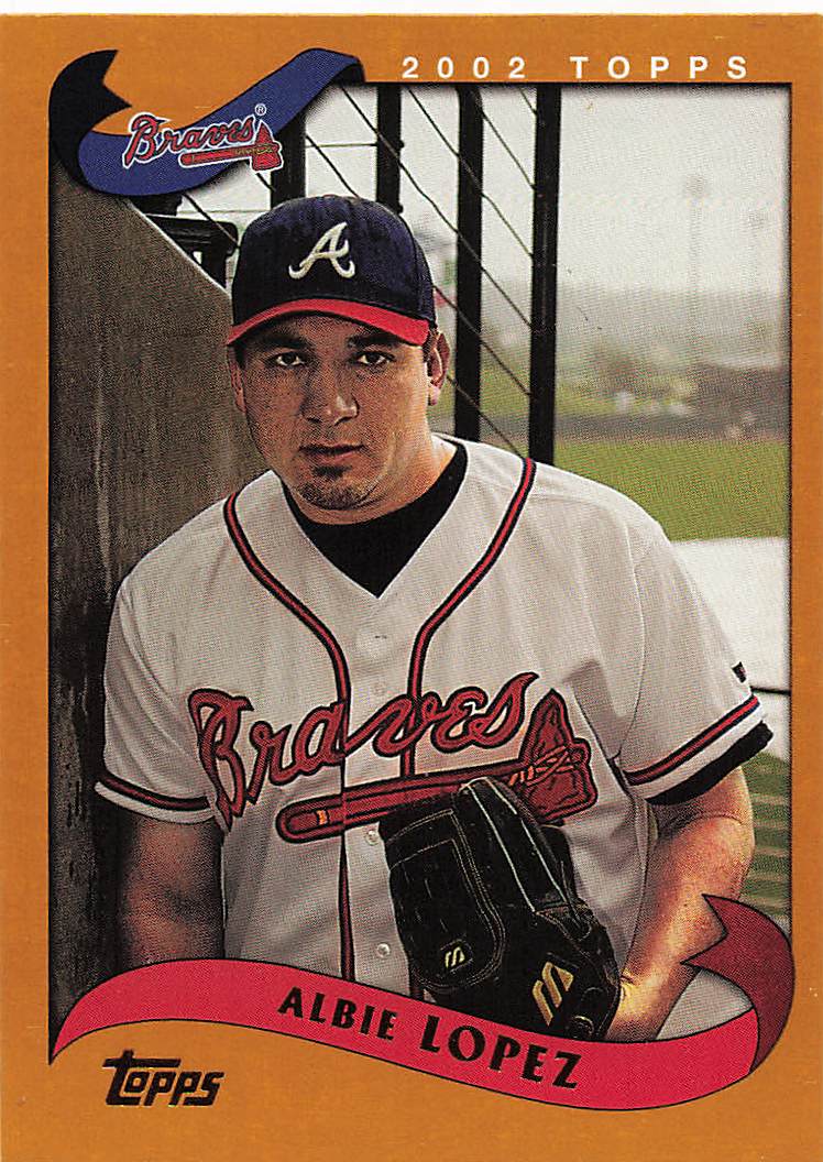 2002 Topps Baseball Albie Lopez #408