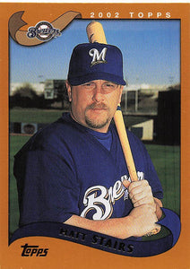 2002 Topps Baseball Matt Stairs #598