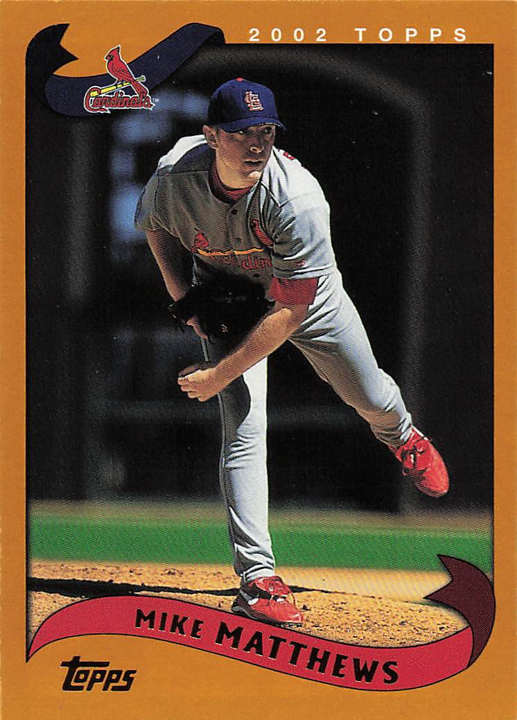 2002 Topps Baseball Mike Matthews #627