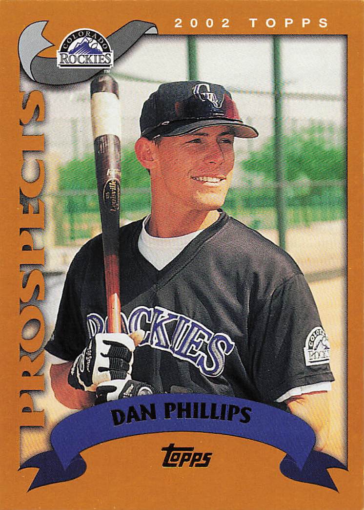 2002 Topps Baseball Dan Phillips #684 Rookie