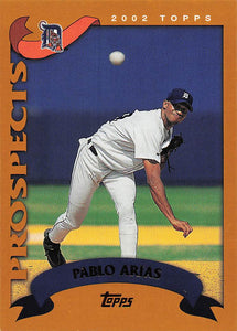 2002 Topps Baseball Pablo Arias #685 Rookie