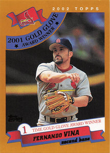 2002 Topps Baseball Fernando Vina #708