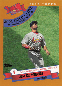 2002 Topps Baseball Jim Edmonds #712