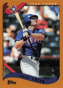 2002 Topps Baseball Rusty Greer #468