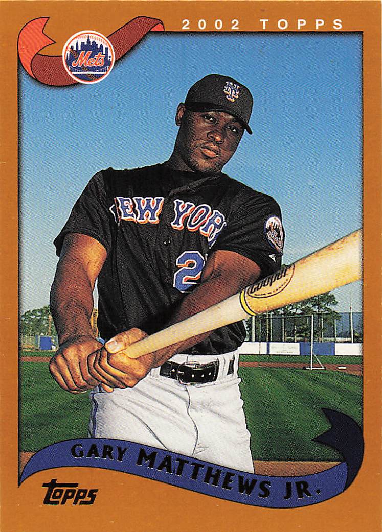 2002 Topps Baseball Gary Matthews Jr. #477