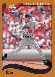 2002 Topps Baseball Joe Mays #459