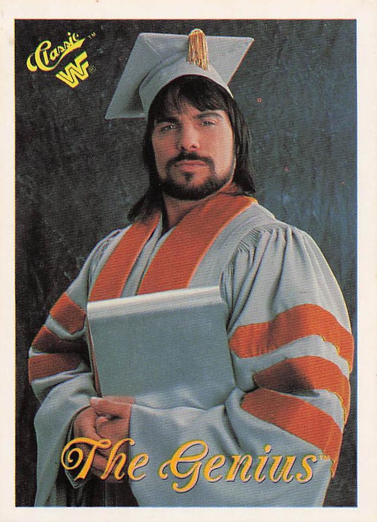 1989 Classic WWF Wrestling The Genius #32 Rookie