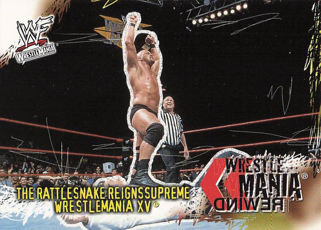 2001 Fleer WWF Wrestlemania Wrestling Rattlesnake Reigns Supreme #99