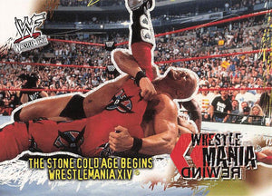 2001 Fleer WWF Wrestlemania Wrestling The Stone Cold Age Begins #97