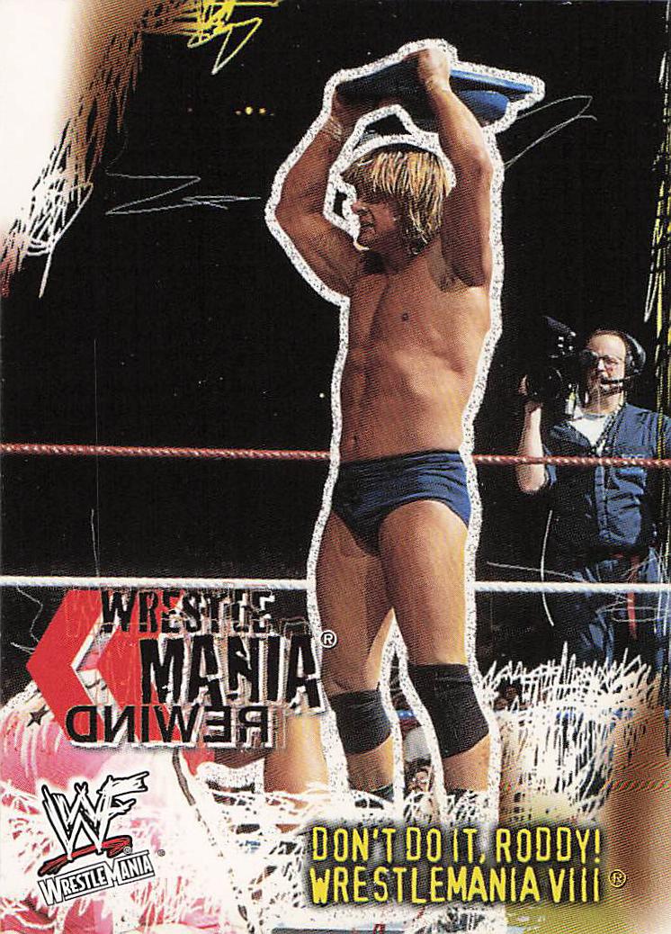 2001 Fleer WWF Wrestlemania Wrestling Don't Do It, Roddy #88