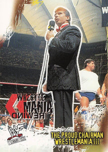 2001 Fleer WWF Wrestlemania Wrestling The Proud Chairman #85