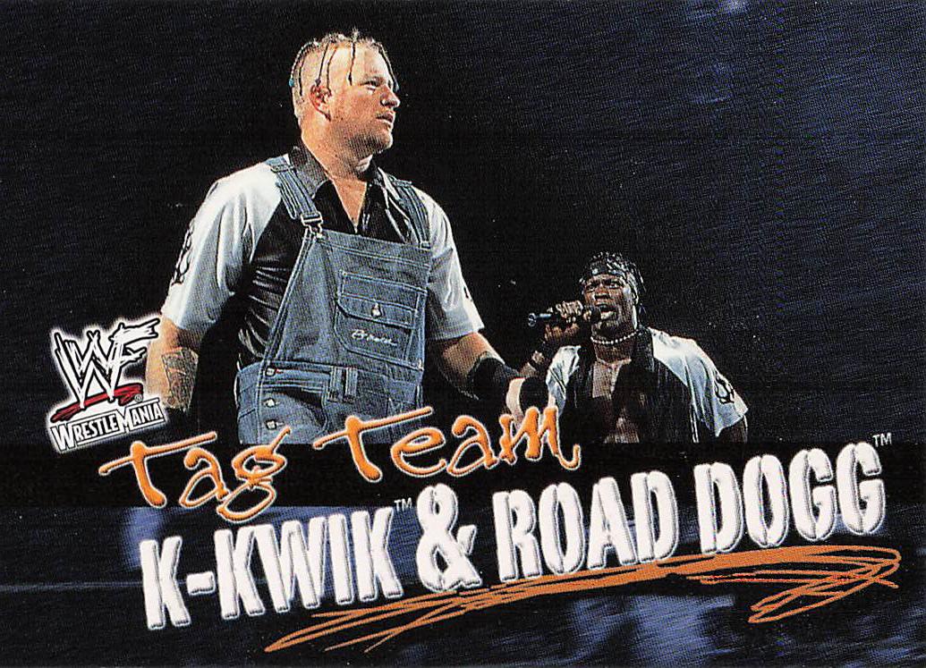 2001 Fleer WWF Wrestlemania Wrestling K-Kwik and Road Dogg #78