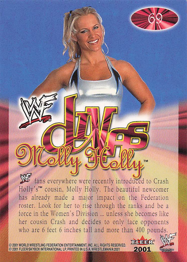 2001 Fleer WWF Wrestlemania Wrestling Molly Holly #69 Rookie