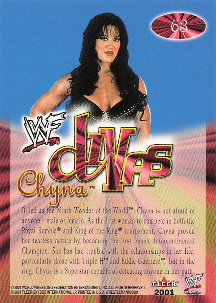 2001 Fleer WWF Wrestlemania Wrestling Chyna #63