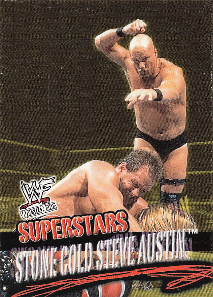 2001 Fleer WWF Wrestlemania Wrestling Stone Cold Steve Austin #52