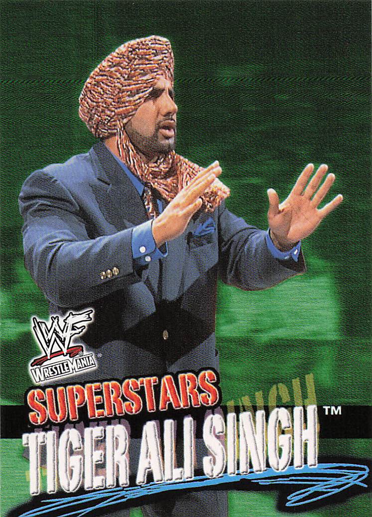2001 Fleer WWF Wrestlemania Wrestling Tiger Ali Singh #49