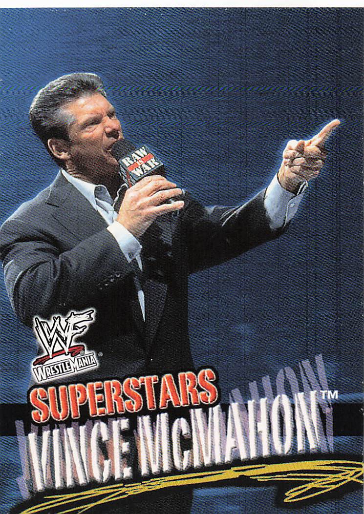 2001 Fleer WWF Wrestlemania Wrestling Vince McMahon #37