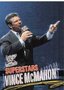 2001 Fleer WWF Wrestlemania Wrestling Vince McMahon #37