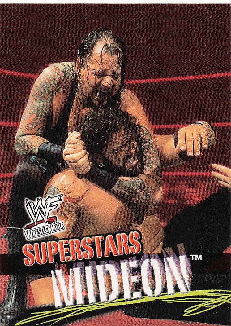 2001 Fleer WWF Wrestlemania Wrestling Mideon #22