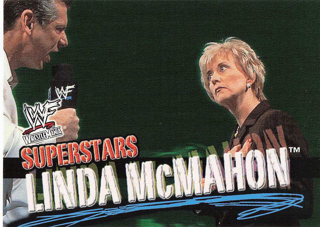 2001 Fleer WWF Wrestlemania Wrestling Linda McMahon #11 Rookie