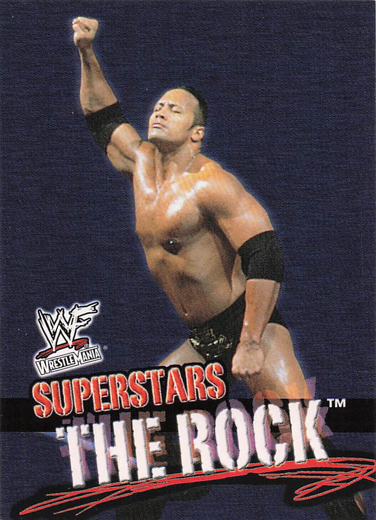 2001 Fleer WWF Wrestlemania Wrestling The Rock #1