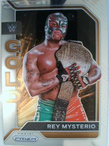 2022 Panini Prizm WWE Wrestling WWE Gold Rey Mysterio #7