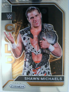 2022 Panini Prizm WWE Wrestling WWE Gold Shawn Michaels #19