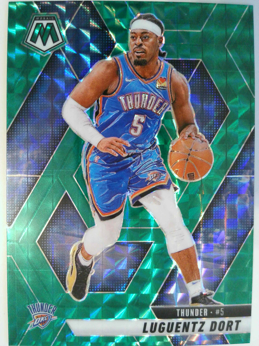 2024-25 Panini Mosaic Basketball Green Ice Mosaic Luguentz Dort #25