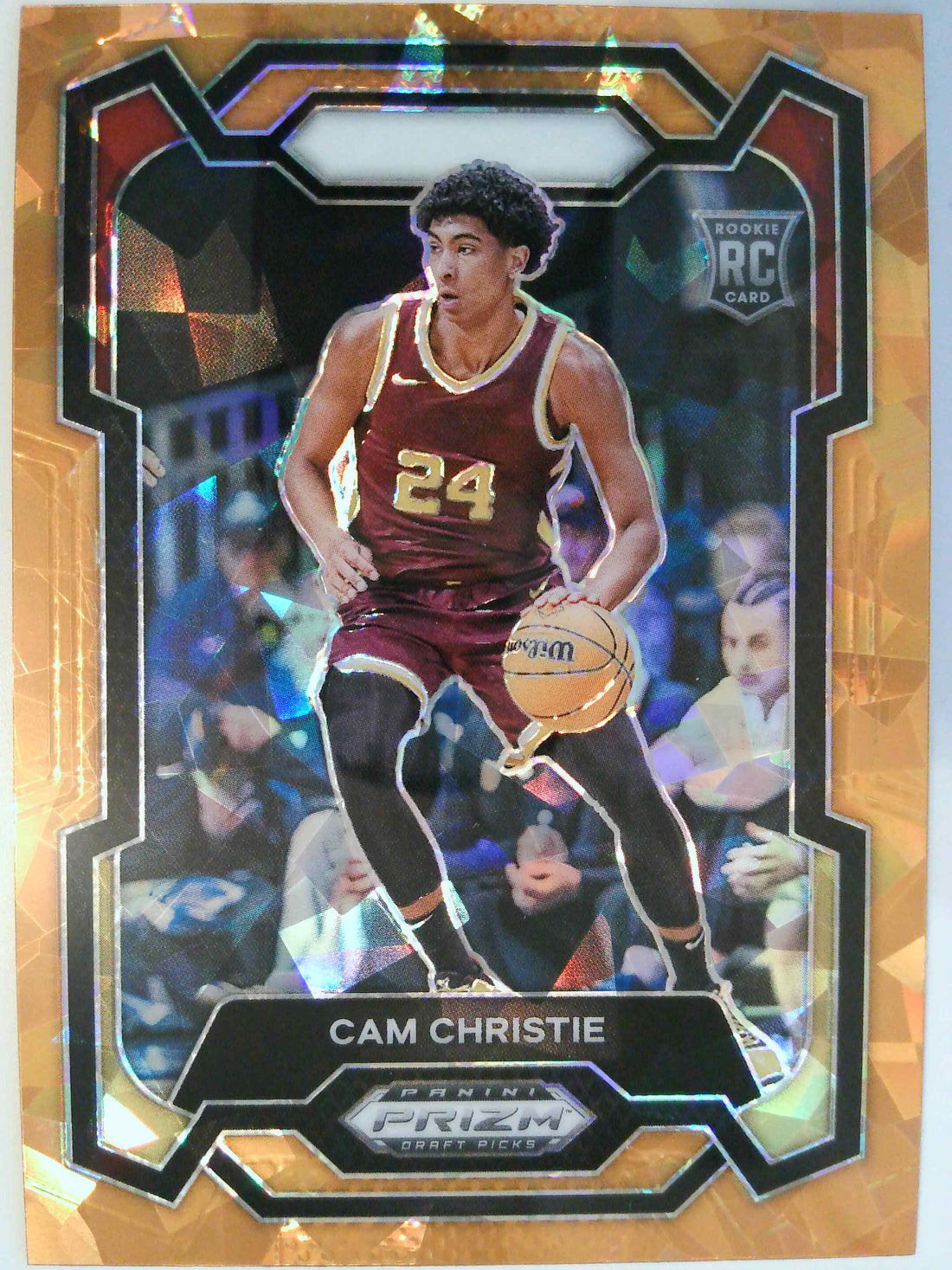 2024 Panini Prizm Draft Picks Basketball Prizms Orange Ice Cam Christie #4
