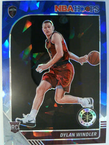 2019-20 Hoops Premium Stock Prizms Blue Cracked Ice Dylan Windler #221 Rookie