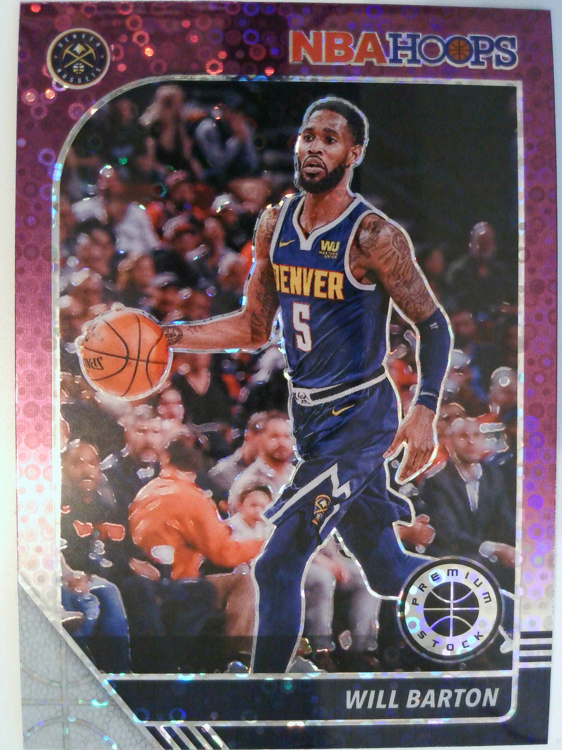 2019-20 Hoops Premium Stock Basketball Prizms Purple Disco Will Barton #48