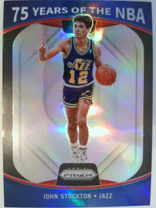 2021-22 Donruss Optic 75 Years of the NBA (Panini Prizm) John Stockton #13