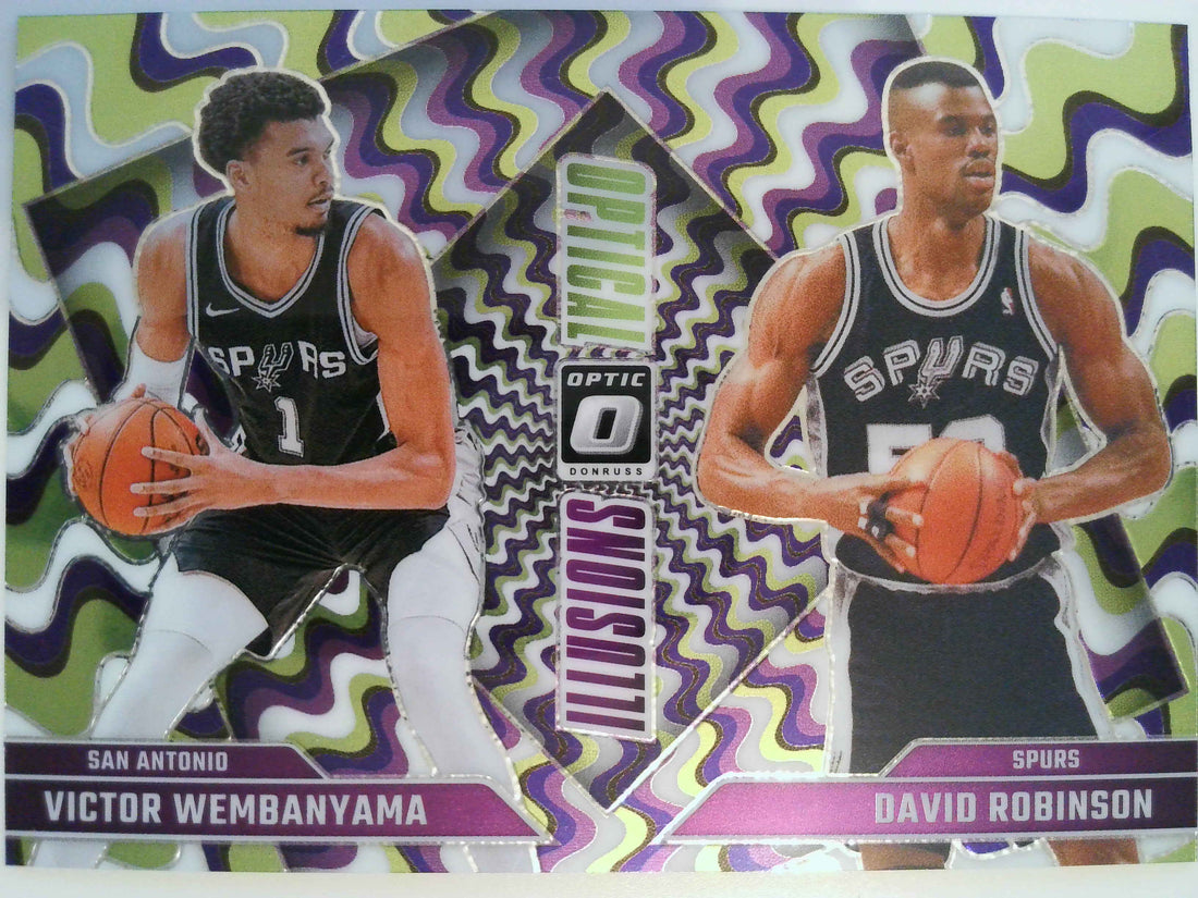 2024-25 Donruss Optic Optical Illusions David Robinson/Victor Wembanyama #5