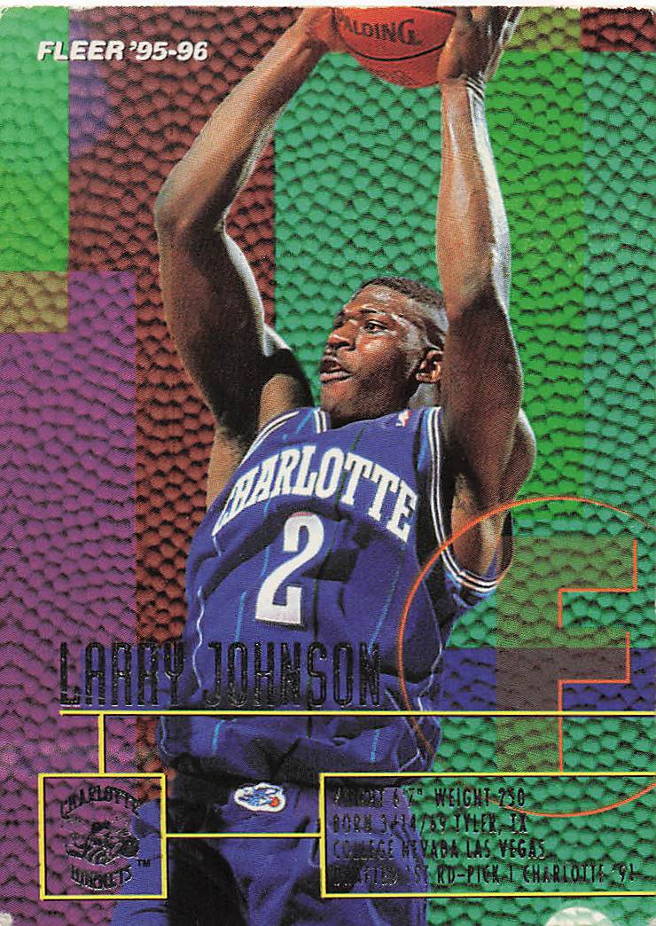 1995-96 Fleer European Basketball Larry Johnson #18