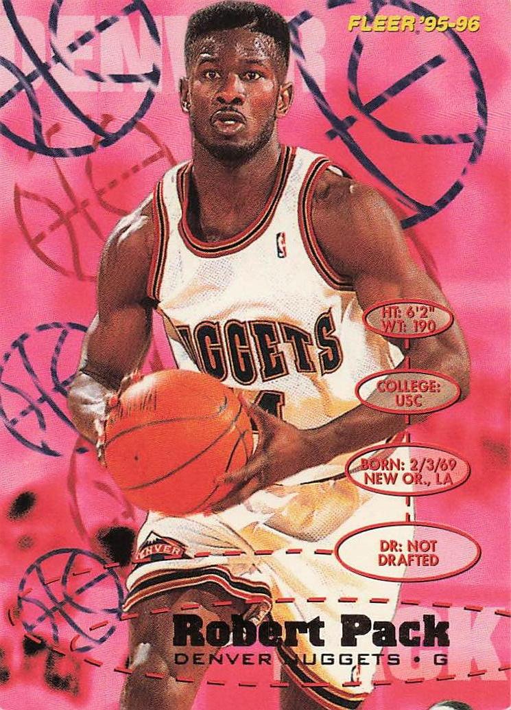 1995-96 Fleer Basketball Robert Pack #45